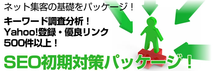 SEO対策の基礎パッケージ!キーワード調査分析!優良リンク500件以上!